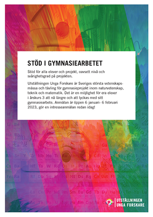 Stöd i gymnasiearbetet - info till lärare och elever