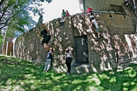 AW Parkour Camp på Vattenhallen 2012.