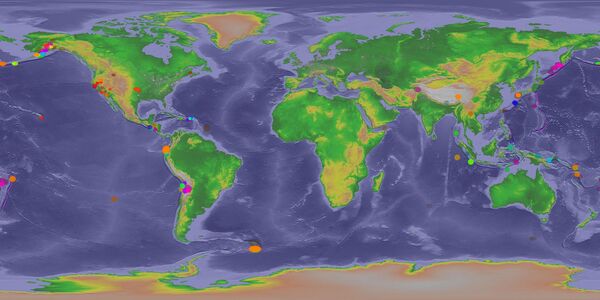 Earthquakes - A simulation in real time.