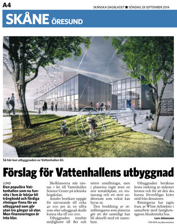 Förslag för Vattenhallens utbyggnad 