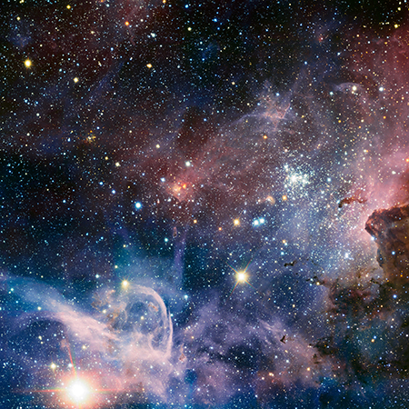 Rymdbild från ESO; European Space Observatory på stjärnor och galaxer.