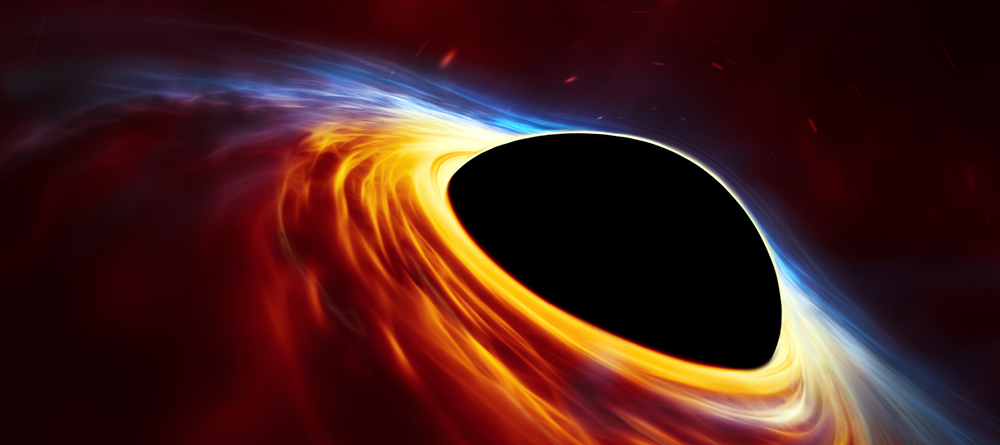 Foto av svart hål från ESO; European Space Observatory. 