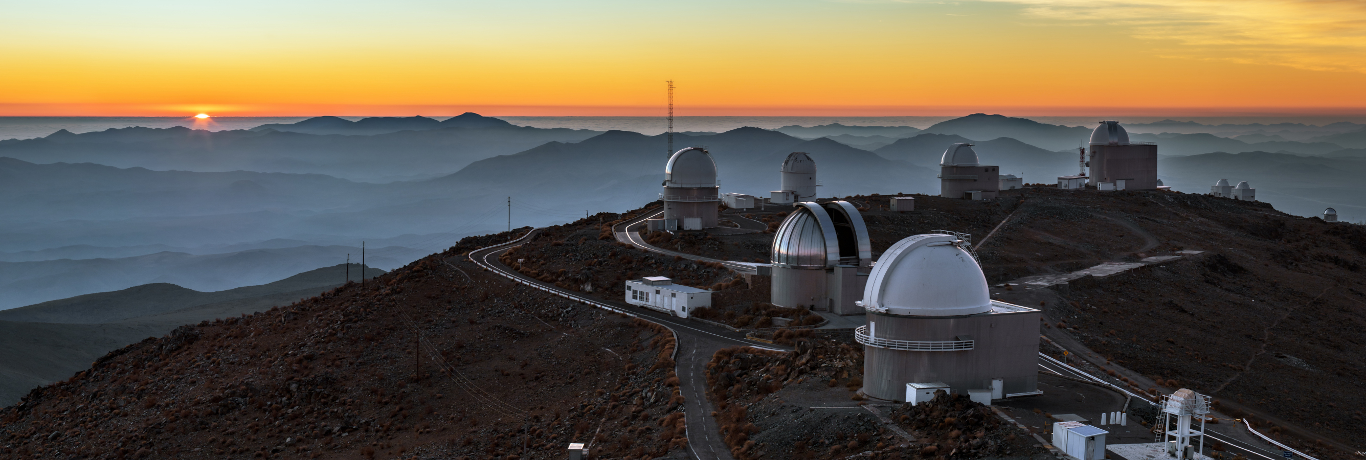 Telescopes at La Silla Observatory. Photo from ESO.